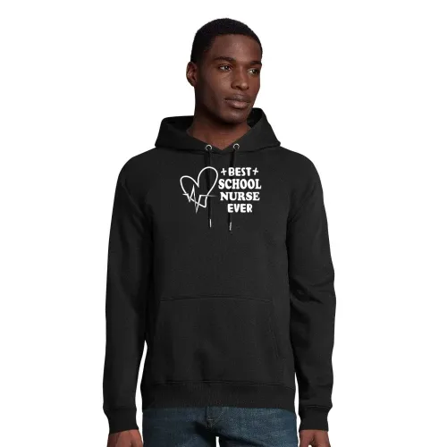 Best School Nurse Ever Krankenschwester Vintage Hoodie Männer Stellar Bio