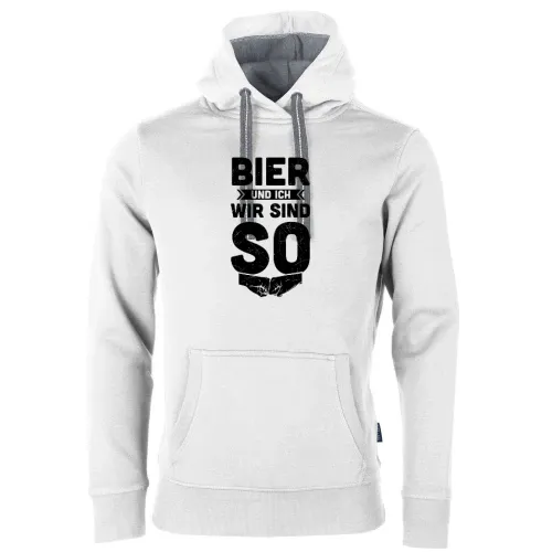 Bier und Ich Wir Sind So - Biergarten Bierzelt Motiv Männer Hoodie