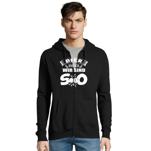 Bier und Ich Wir Sind SO Bierzelt Bierfest Dorffest Männer Hoodie