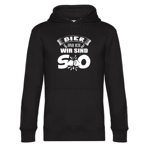 Bier und Ich Wir Sind SO Bierzelt Bierfest Dorffest Männer Hoodie