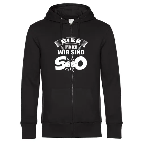 Bier und Ich Wir Sind SO Bierzelt Bierfest Dorffest Männer Hoodie