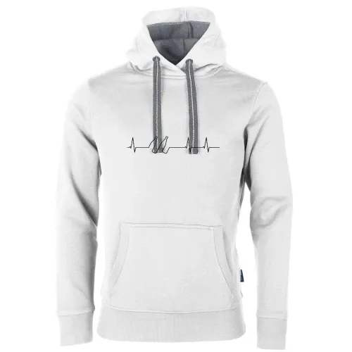 Bierflaschen Herzschlag Männer Hoodie