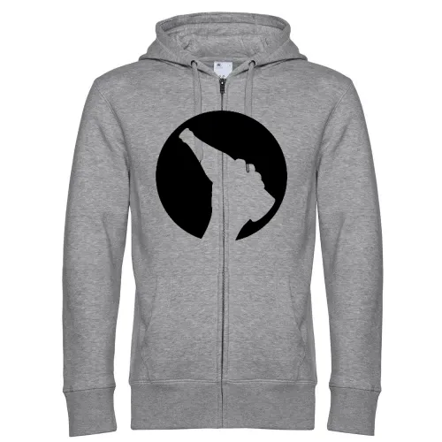 Biermond mit einer Bierflasche in der Hand Männer Hoodie