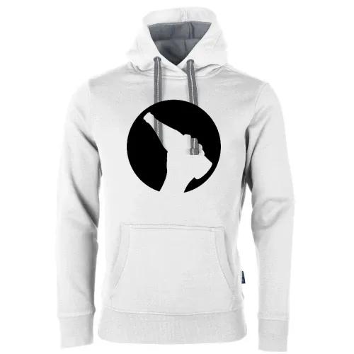 Biermond mit einer Bierflasche in der Hand Männer Hoodie