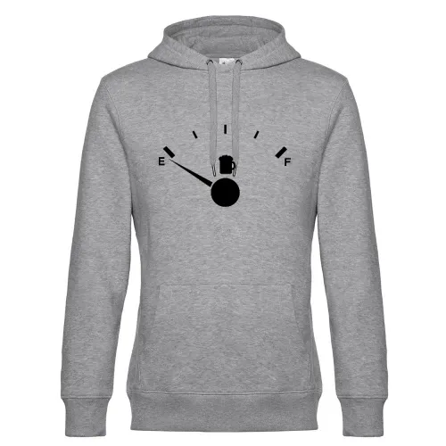 Biertankanzeige Leer Männer Hoodie