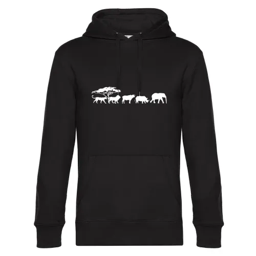 Big Five in der Savanne 2.0 Männer Hoodie