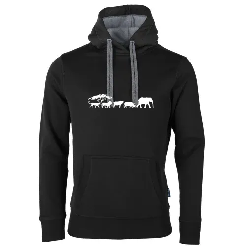 Big Five in der Savanne Männer Hoodie