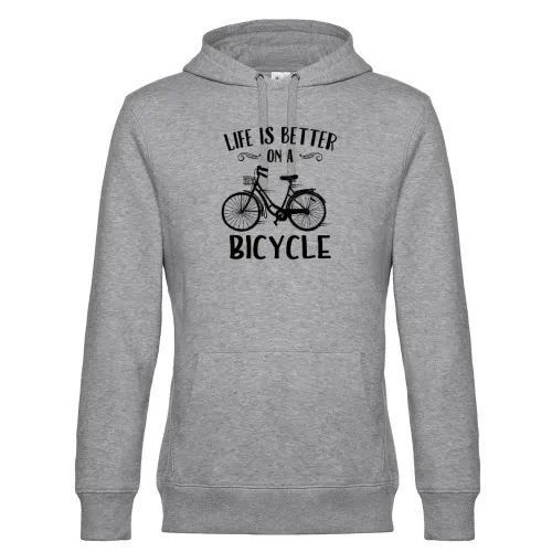 Bike Radfahrer Spruch Citybike Fahrrad Damenrad Hoodie Männer King Hooded