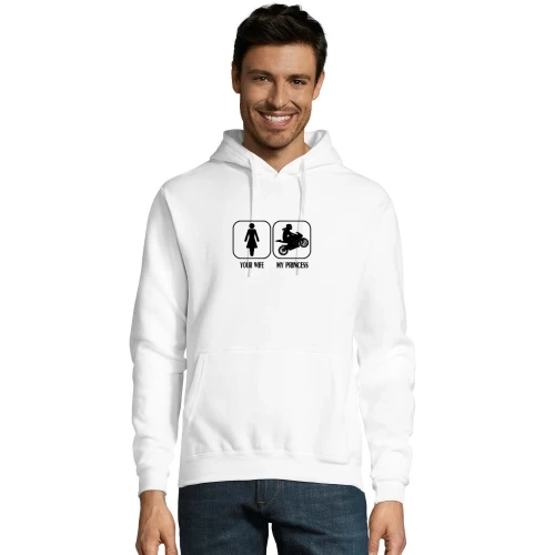 Biker Frau Design für Ehemann Hoodie