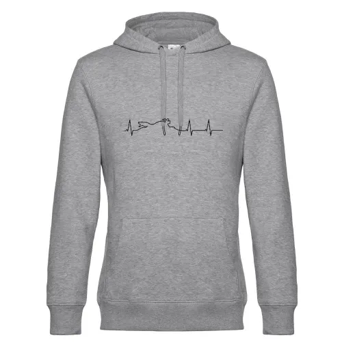 Biker Herzschlag Hoodie Männer King Hooded