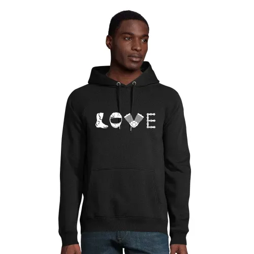 Biker Love Hoodie Männer Stellar Bio