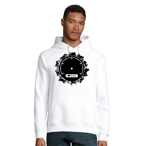 Bikerkreis mit Tachometer Hoodie Männer Stellar Bio