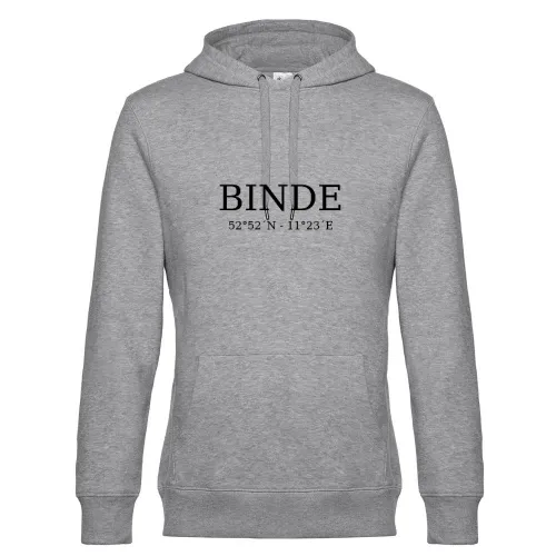 Binde Koordinaten Hoodie Männer King Hooded