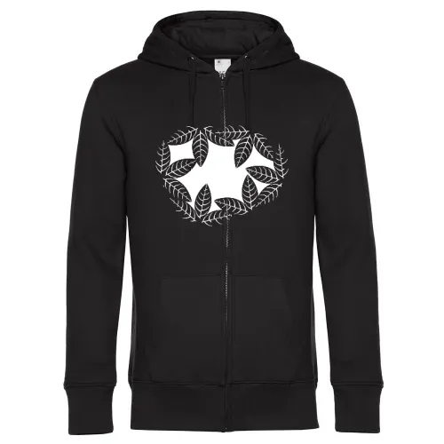 Blätterloch im Dschungel Männer Hoodie