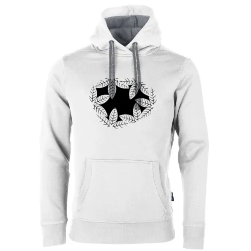 Blätterloch im Dschungel Männer Hoodie
