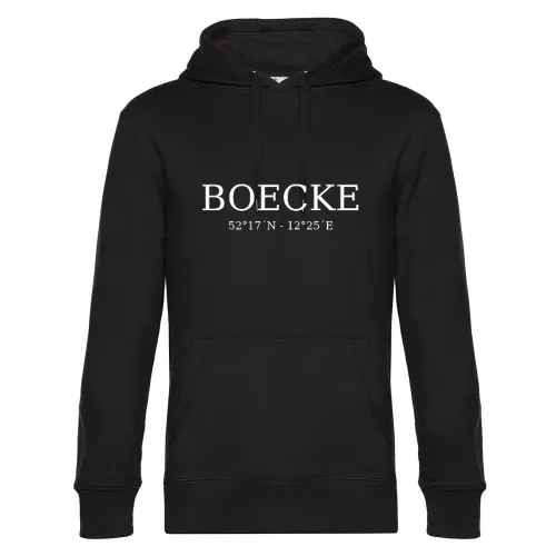 Boecke Koordinaten Hoodie Männer King Hooded