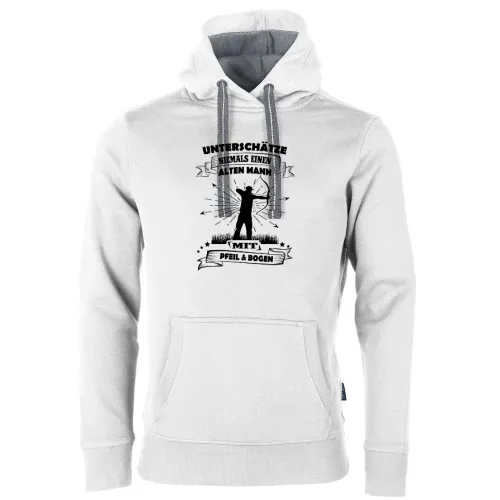 Bogenschießen Alter Mann Spruch Archer Bogensport Männer Hoodie