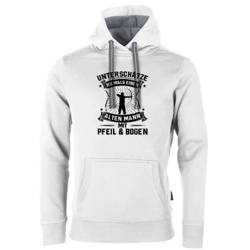 Bogenschießen Alter Mann Spruch Archer Bogensport Hoodie Männer Unisex Sweat
