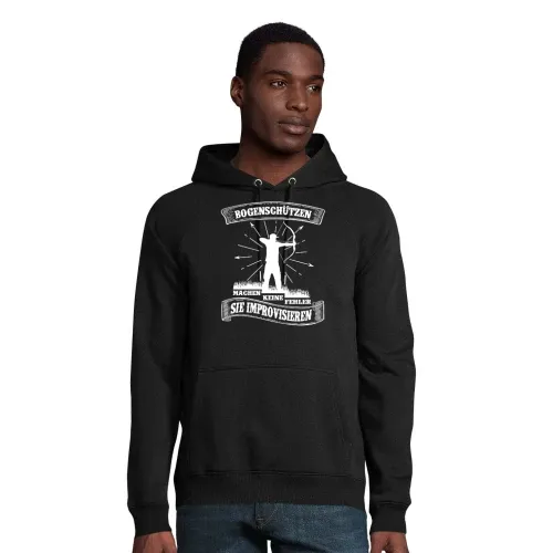 Bogenschützen Improvisieren Spruch - Archer Hoodie Männer Stellar Bio