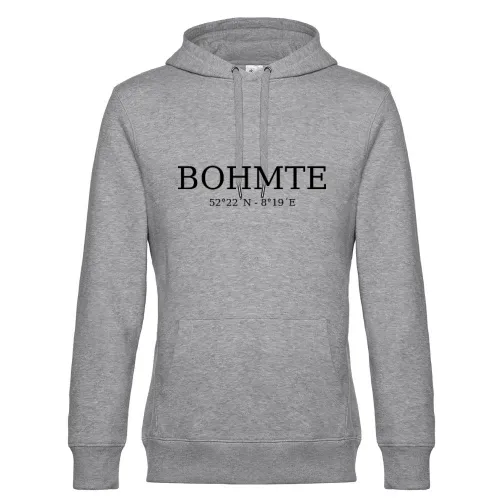 Bohmte Koordinaten Hoodie Männer King Hooded