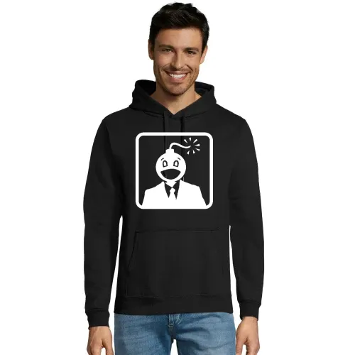 Bombenkopf im Rechteck Hoodie