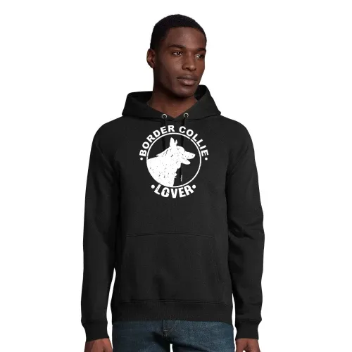 Border Collie Lover Hundewappen Geschenkidee Hoodie Männer Stellar Bio