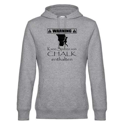 Bouldern Magnesium Chalk Warning Kletterer Spruch Hoodie Männer King Hooded