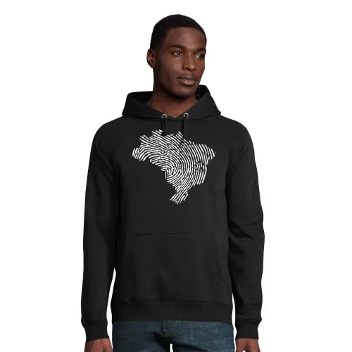 Brasilien Fingerabdruck Männer Hoodie