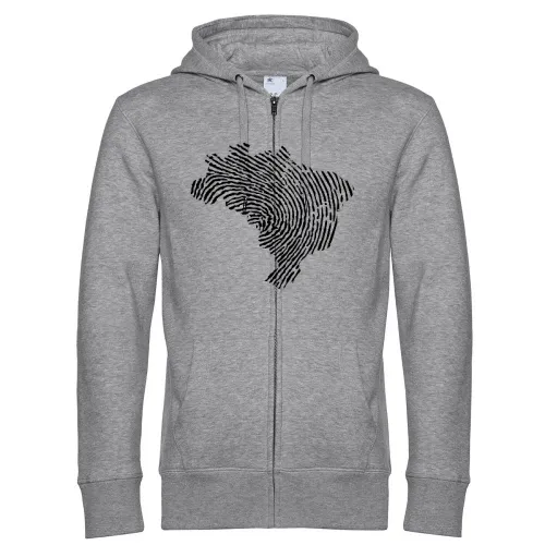 Brasilien Fingerabdruck Männer Hoodie