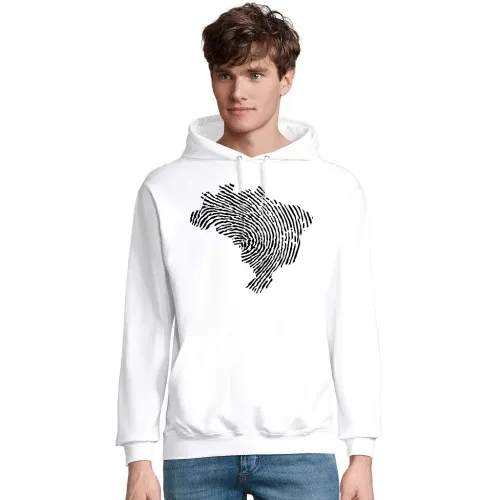 Brasilien Fingerabdruck Männer Hoodie