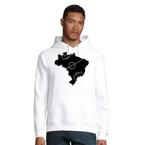 Brasilien Fußballfeld Hoodie Männer Stellar Bio