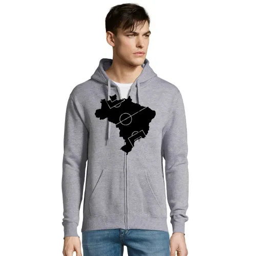 Brasilien Fußballfeld Hoodie Männer Seven