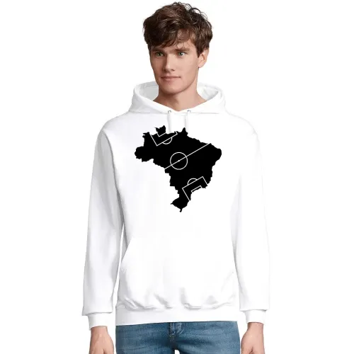 Brasilien Fußballfeld Männer Hoodie