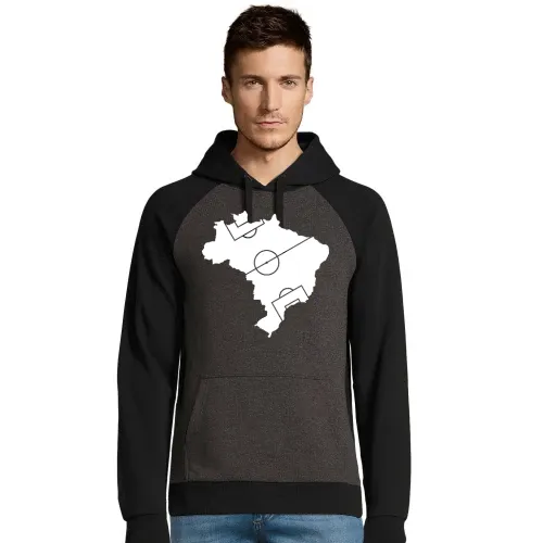 Brasilien Fußballfeld Männer Hoodie