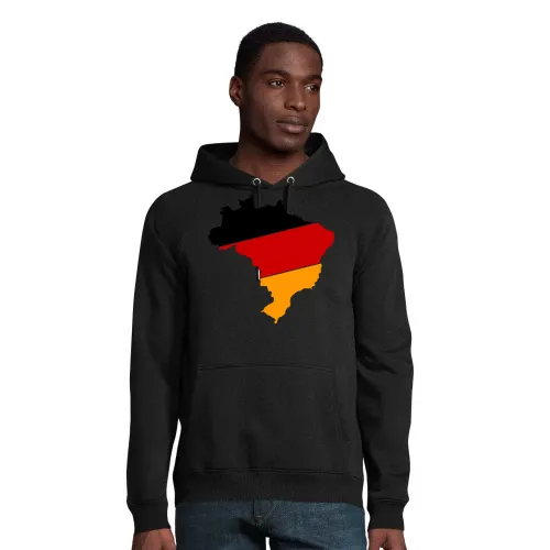Brasilien in Deutschland Farben Shirt Hoodie Männer Stellar Bio