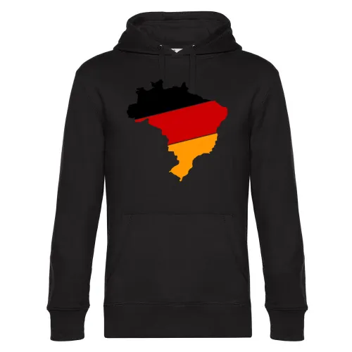 Brasilien in Deutschland Farben Shirt Hoodie Männer King Hooded