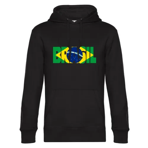 Brasilien mit Fahne Hoodie Männer King Hooded