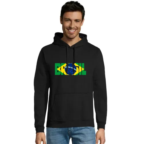 Brasilien mit Fahne Männer Hoodie
