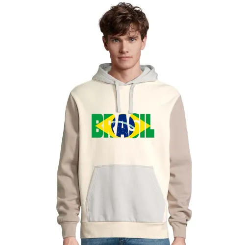 Brasilien mit Fahne Männer Hoodie