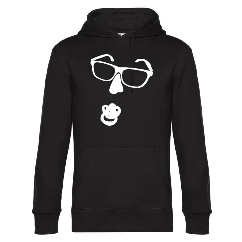 Brille mit Nase und Schnuller Hoodie Männer King Hooded