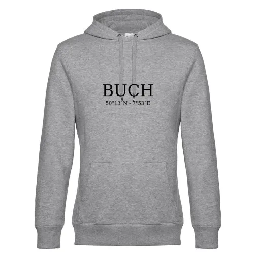 Buch Koordinaten Hoodie Männer King Hooded