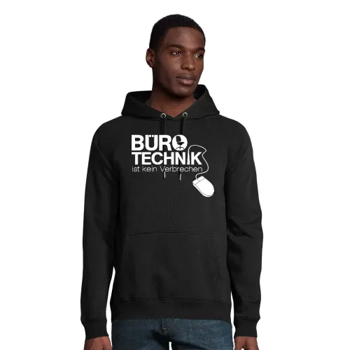 Bürotechnik ist kein Verbrechen Männer Hoodie