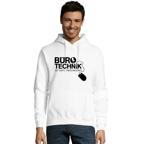 Bürotechnik ist kein Verbrechen Männer Hoodie