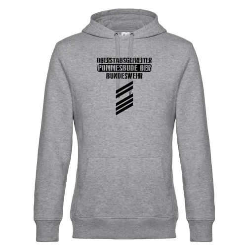 Bundeswehr Mannschaften Spruch Oberstabsgefreiter Hoodie Männer King Hooded