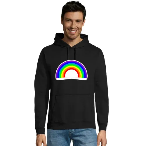 Bunter Regenbogen Hoodie Männer Snake