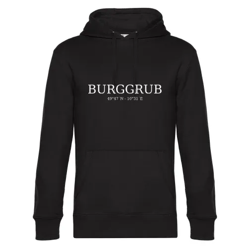 Burggrub Koordinaten Hoodie Männer King Hooded