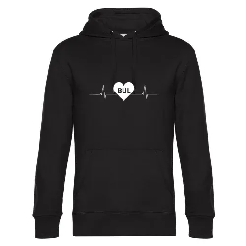 Burglengenfeld BUL Nummernschild Herzschlag Hoodie Männer King Hooded