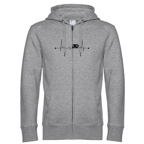 Camping Wohnmobil EKG Alkoven Herzschlag Camper Männer Hoodie