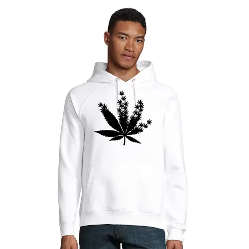 Cannabis aus Cannabisblättern Männer Hoodie