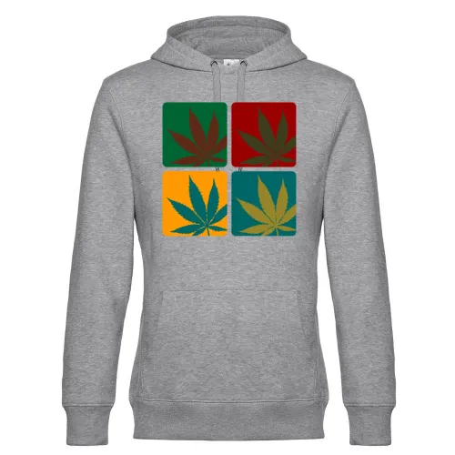 Cannabisblatt Warhol Hoodie Männer King Hooded